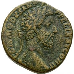 Sestertius - Commodus PVBLICA FEL P M TR P XII IMP VIII COS V P P S C, Felicitas