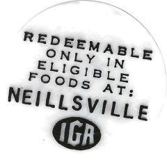 1 Cent - Food Stamp Neillsville IGA