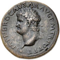 Sestertius - Nero DECVRSIO S C