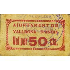 50 Céntimos Vallbona d`Anoia