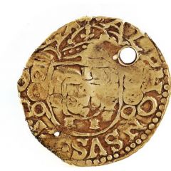1/4 Moeda - Afonso VI Lisboa mint