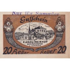 20 Heller Bischofshofen - Bahnhofrestaurant Karolinenhof