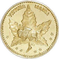 1/2 Dollar - Manitoba Maple Leaf and Bison