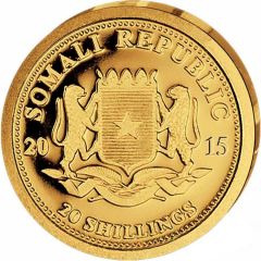 1500 Shillings Elephant, Gold