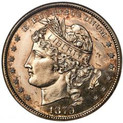 1 Dollar `1879 Goloid Metric Dollar` Pattern, Silver