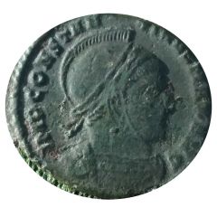 Nummus - Constantinus I VICTORIAE LAETAE PRINC PERP, Ticinum