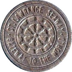 Wooden Nickel - St-Lawrence Seaway opening