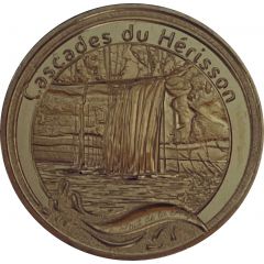 Jeton touristique - Monnaie de Paris - Cascades du Hérisson Le saut Girard