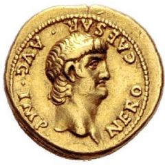 Aureus - Nero PONTIF MAX TR P VII COS IIII P P EX S C, Ceres
