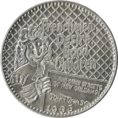 Mardi Gras Token - Proteus Frenchmen, Desire, Good Children, New Orleans, Louisiana