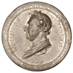Medal - George III William Roscoe, white metal