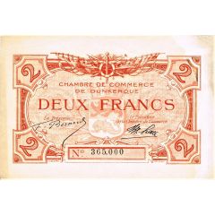 2 Francs - Chambre de Commerce de Dunkerque 59