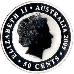 50 Cents - Elizabeth II 4th Portrait - Koala - Silver Bullion