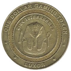 1 Dollar Gaming Token - Luxor King Tutankhamun,Las Vegas