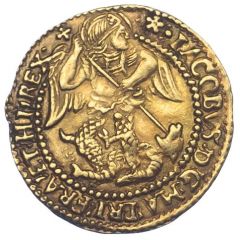 1/2 Angel - James I 2nd coinage