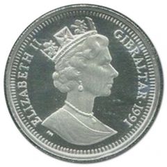 1/5 Crown - Elizabeth II Olympic Victor, Platinum Proof