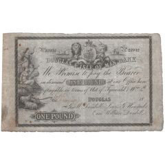 1 Pound Douglas and Isle of Man Bank - Dumbell