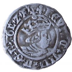 1/2 Groat - Henry VIII 2nd coinage, Canterbury mint