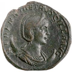 2 Sestertii - Herennia Etruscilla PVDICITIA AVG S C, Pudicitia