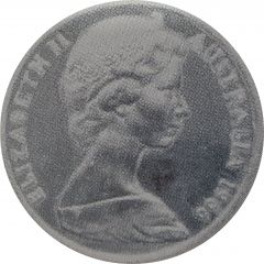 50 Cents - Elizabeth II 2nd Portrait - Pattern