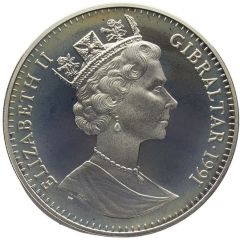 1 Crown - Elizabeth II Wrestling, Silver Proof