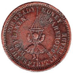 1/2 Penny - R.S.Waterhouse Hobart, Tasmania