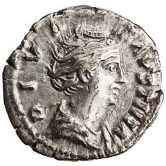Denarius - Faustina the Elder VESTA, Vesta