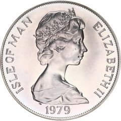 1 Crown - Elizabeth II Manx Coinage, Silver Issue