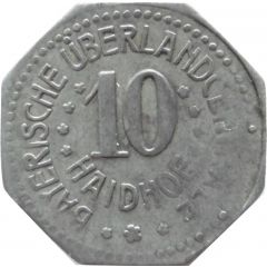 10 Pfennig - Haidhof Bayerische Überlandcentrale