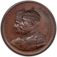 Medal - George V Coronation, Fenwick `Empire` type, bronze, 45mm