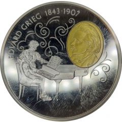 Medal - De Norske Æresmedaljer Edvard Grieg