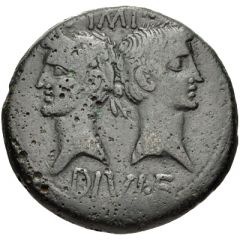 Dupondius - Augustus and Agrippa COL NEM