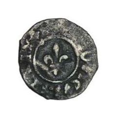 Obol Tournois - Louis XI SIT NOMEN DN B, scroll