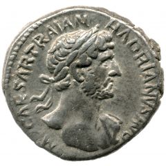 Denarius - Hadrian P M TR P COS DES III CONCORD, Concordia and Spes