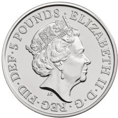 5 Pounds - Elizabeth II 5th portrait, Sapphire Jubilee
