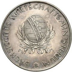 Award medal - In the field of dog breeding Free State of Saxony