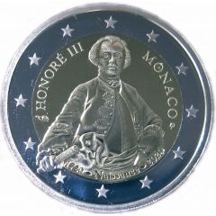 2 Euros - Albert II Prince Honoré III