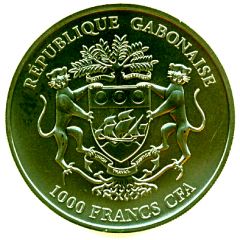 1000 Francs CFA African Springbok, `Golden Enigma`