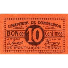 10 centimes - Chambre de Commerce de Montluçon 03