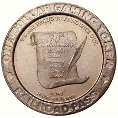 1 Dollar Gaming Token - Railroad Pass Henderson, Nevada