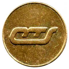 1 Fare Bus Token - CTS Sherbrooke, Quebec