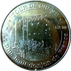 Monnaie de Paris Tourist Token - Tour de Crest Le plus haut donjon de France