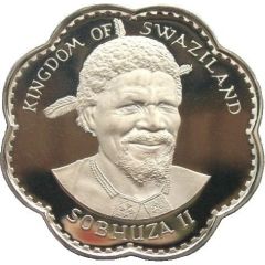 5 Emalangeni - Sobhuza II 75 Anniversary of the King