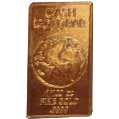 1⁄100 Oz Cash-Gold Bar