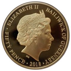 50 Pence - Elizabeth II Birthday of Prince George - Newborn