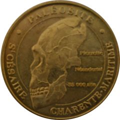 Tourist token - Monnaie de Paris - Saint-Césaire - Paléosite le crâne de Pierrette