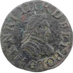 Denier Tournois - Henri III Poitiers