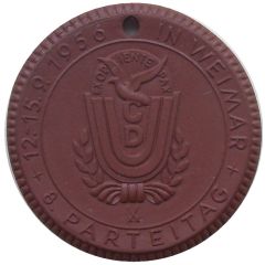 Medal - 8th party congress CDU