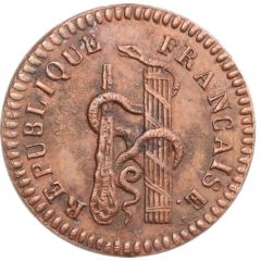 10 Centimes à la massue, pattern