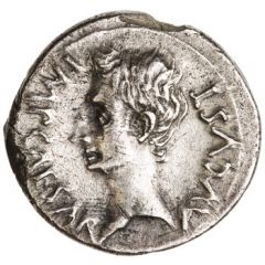 Denarius - Augustus P CARISIVS LEG PRO PR